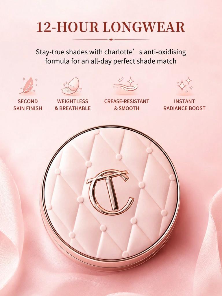 Charlotte Tilbury Pillow Talk Beautifying Cushion Foundation #0.5N Fair | Radiant Finish | 5g / 0.176 Oz.