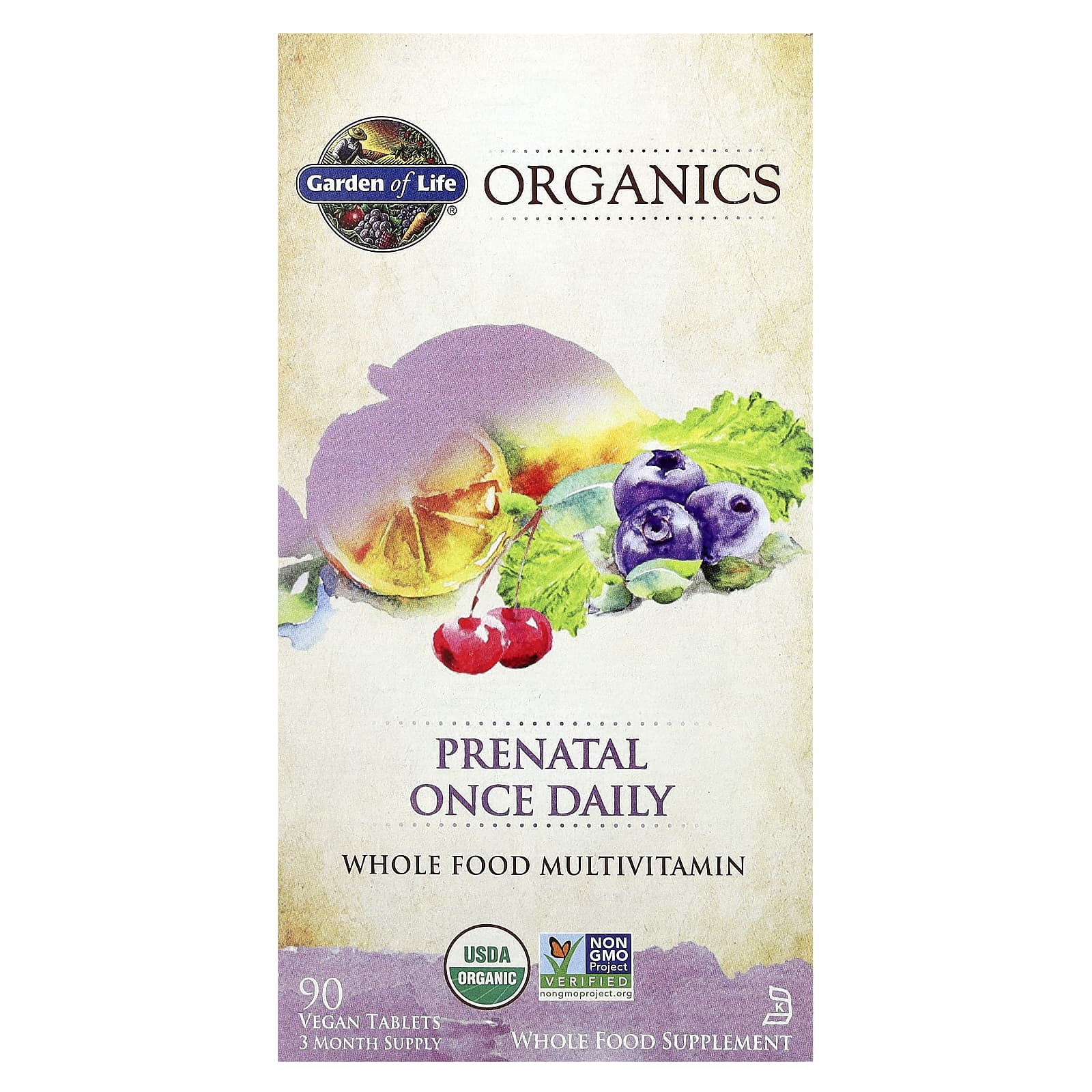

Mykind Organics, Prenatal Daily, Veggie Tablets, 90 Tablets