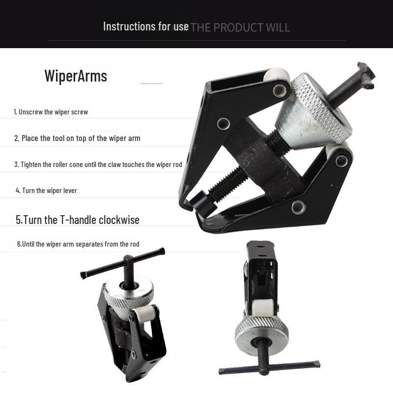 Outil d'extraction de bras d'essuie-glace réglable pour voiture