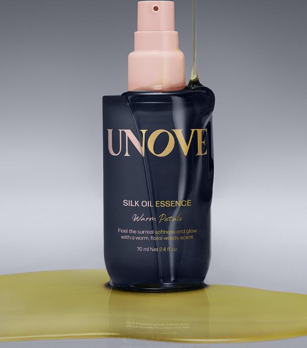 Unove Silk Oil Hair Essence 70ml – Tender Bloom / Warm Petal