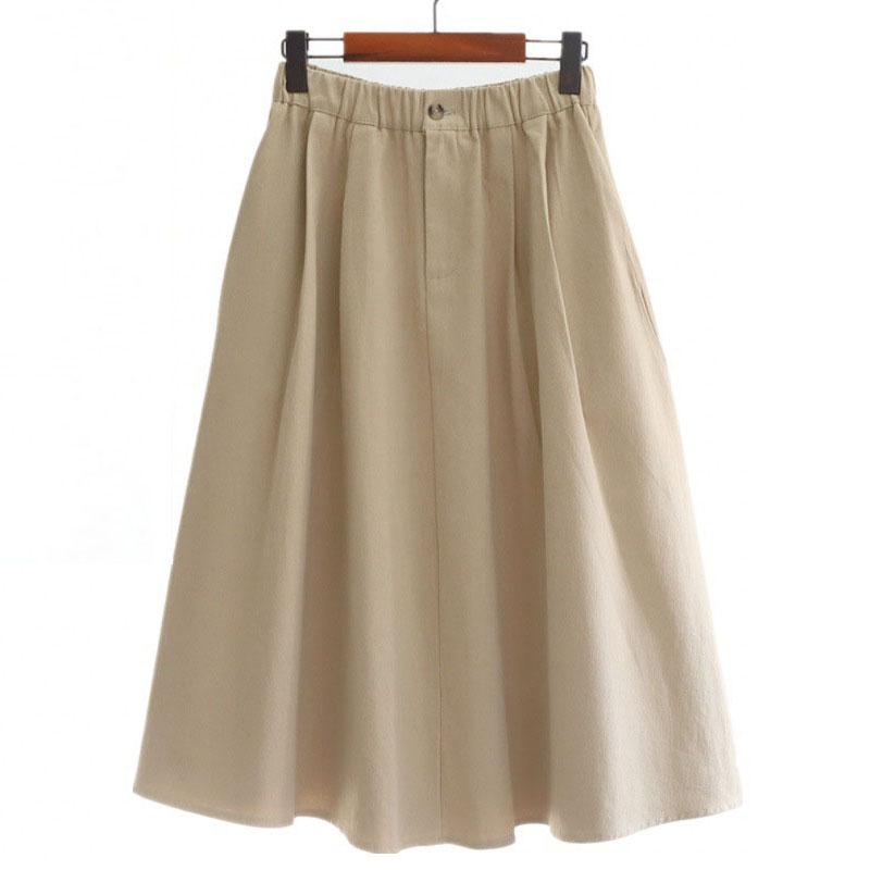 Весенне-осенняя женская юбка, юбка средней длины, свободная и тонкая женская полуюбка большого размера, индивидуальная полуюбка 4XL