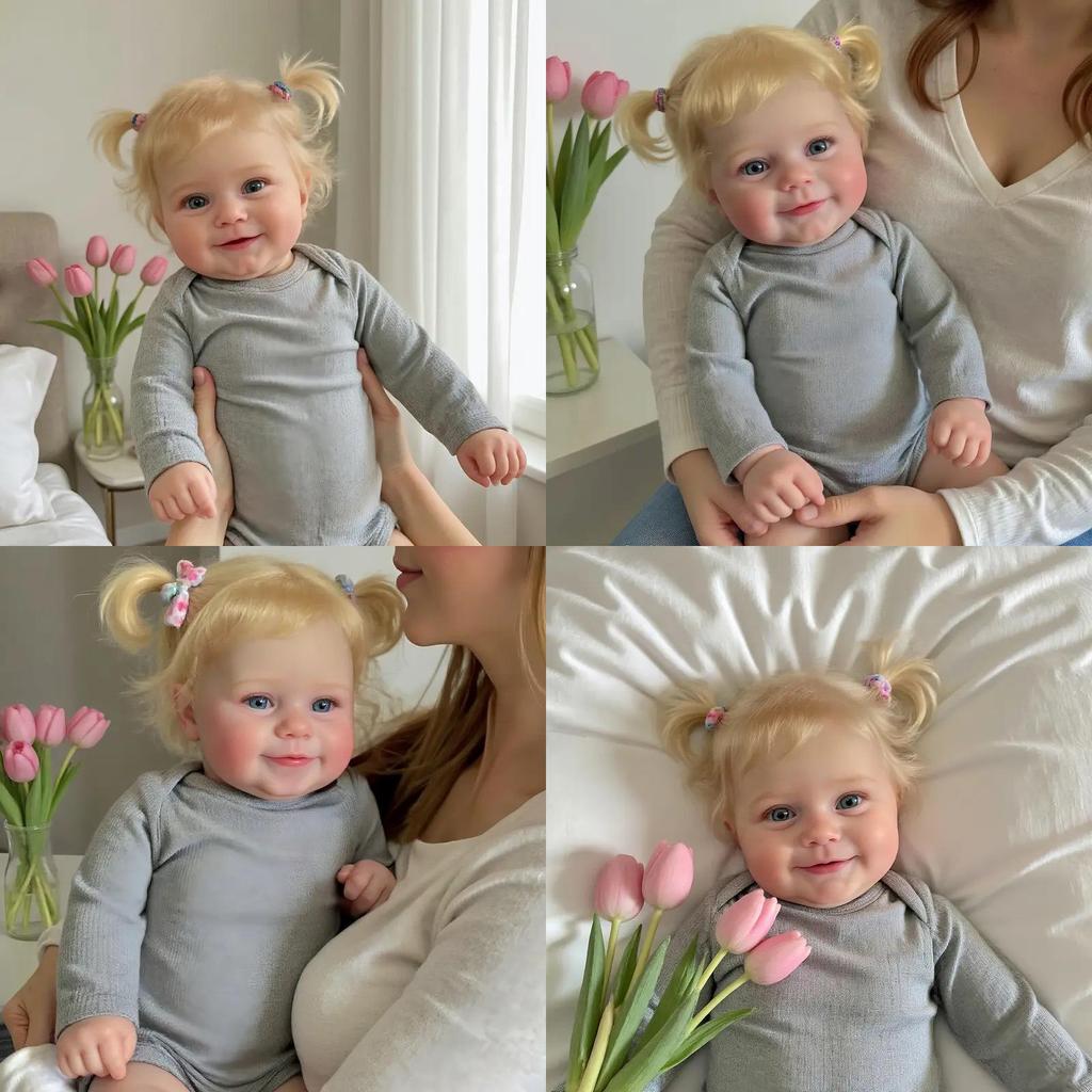 Silikonpuppe 20 Zoll Realistisches Haarimplantat Für Sammler Und Geschenkbegeisterte