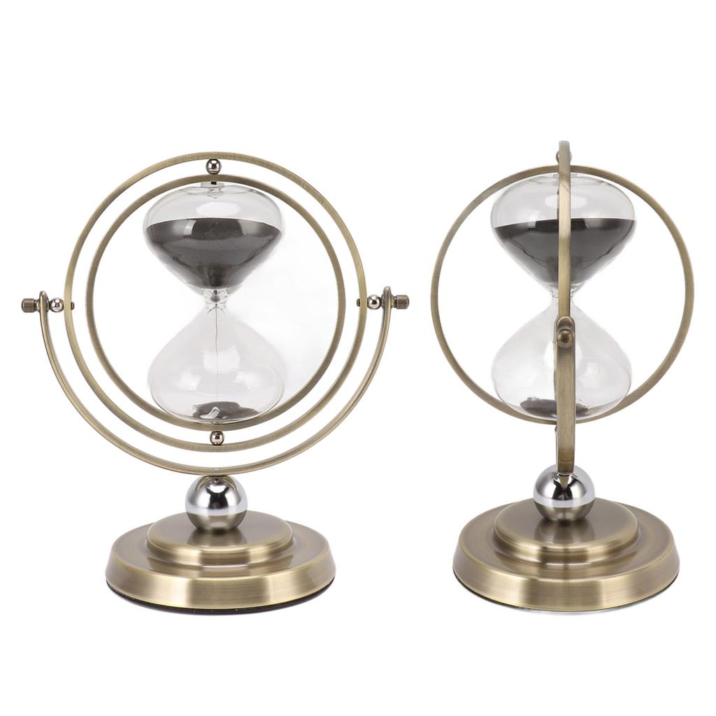 Metal Hour Glass Simple Modern Accurate Timing Delicate Sand Timer Home Decoration Bronze Color