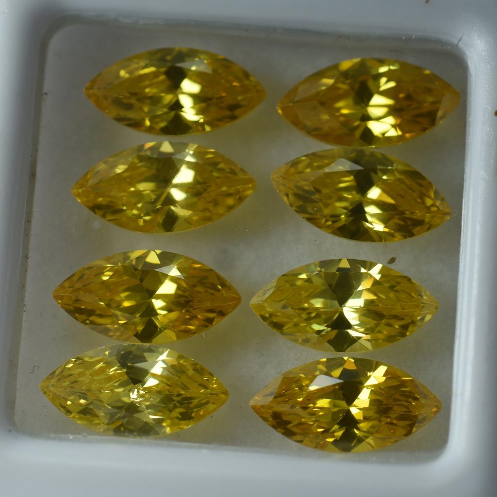 30 Pcs Lot Natural Yellow Sapphire Marquise Cut 7x5mm Certified Loose Gemstones