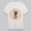 Women's Plus Size Comfortable Classic T-Shirt Potted Plant Graphic Cotton Tee