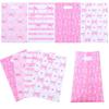50Pcs Stylish Pink Bow Thank You Tote Bags Decorative Gift Bags for Birthday Wedding Christmas Carnival Party Events