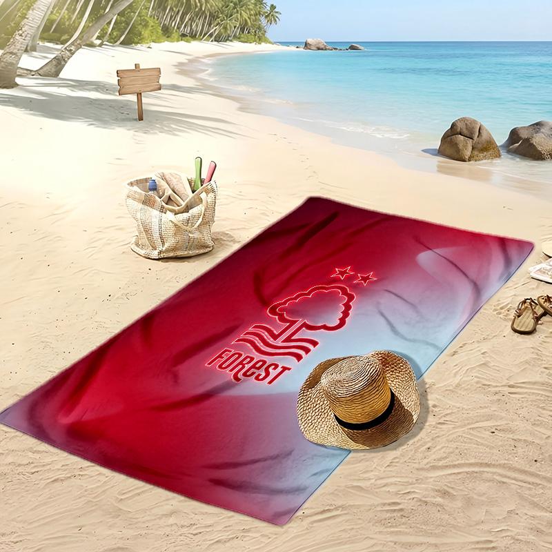 Toalla de Playa con Estampado de Fútbol Nottingham Forest, Toalla Grande Suave de Secado Rápido para Playa, Camping, Natación