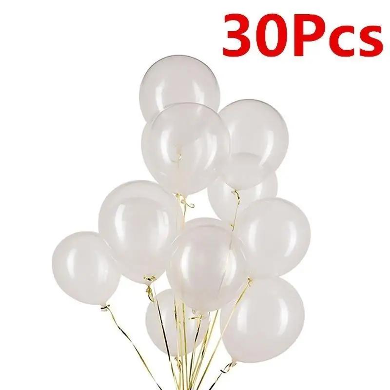 30Pcs Clear Balloons Transparent Latex Balloons Wedding Party Supplies Brithday Party Decor DIY Balloons Decor