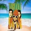 Band Hot N-Nirvana Microfiber Printed Beach Towel Mountain Climbing Yoga Beach Swimming Running Absorbent Soft Towel