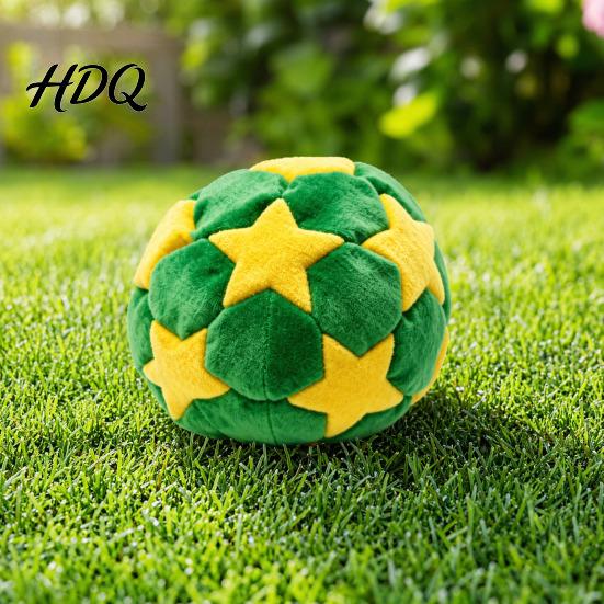 Lightweight Football Bag Portable Soccer Footbag for Kids Soft Juggling Ball Ball Handmade Colorful