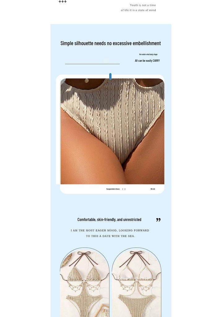 Women's European-American Fashion Sexy One-Piece Bikini Swimsuit