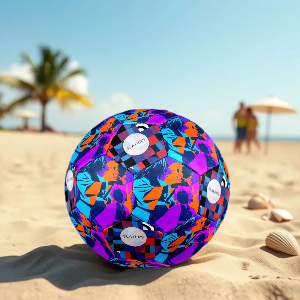 1pc Demon Slayer Kimetsu no Yaiba Soccer Ball Size 5 Indoor Soccer Ball Fashion Colorful Backyard Game - Great For Sports Fans Gift HE33