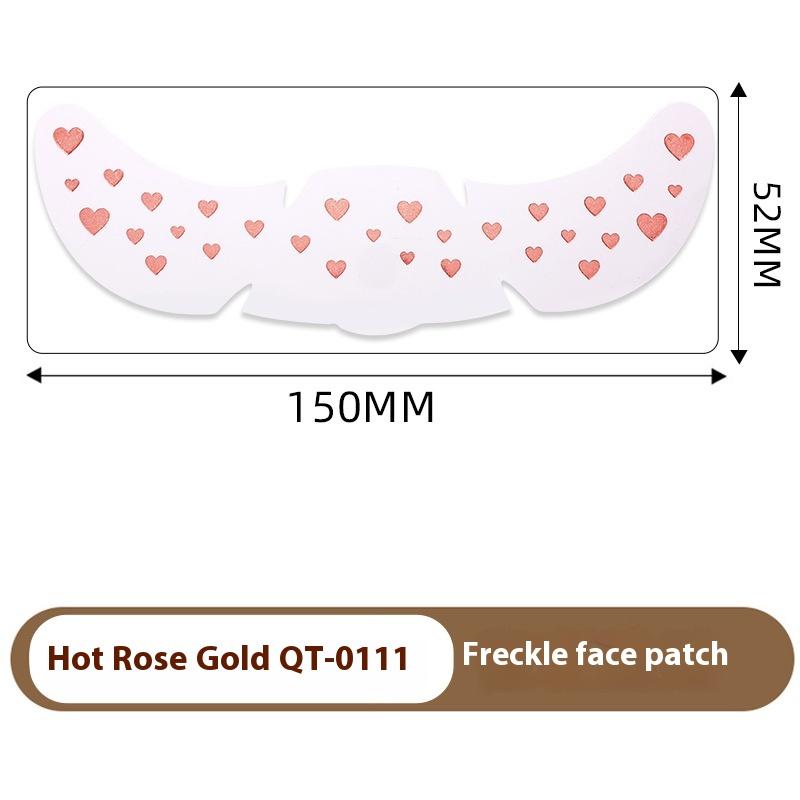 Heißes Roségold Sommersprossen Temporäre Tattoo Aufkleber Heißprägung Sommersprossen Make-up Patches Gesichts-Make-up