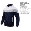 Men Fall Winter Hoodie Colorblock Drawstring Thick Plush Long Sleeves Big Pocket Hooded Retro Thin Loose Daily Wear Casual Sport Top