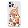 Applicable to iPhone16E mobile phone case Samsung S25 cartoon painted TPU mobile phone case 15Pro leopard print all-inclusive soft case