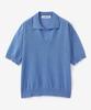 BLOND9 Cool Essential Open Collar Short Sleeve Knit (5 Colors)