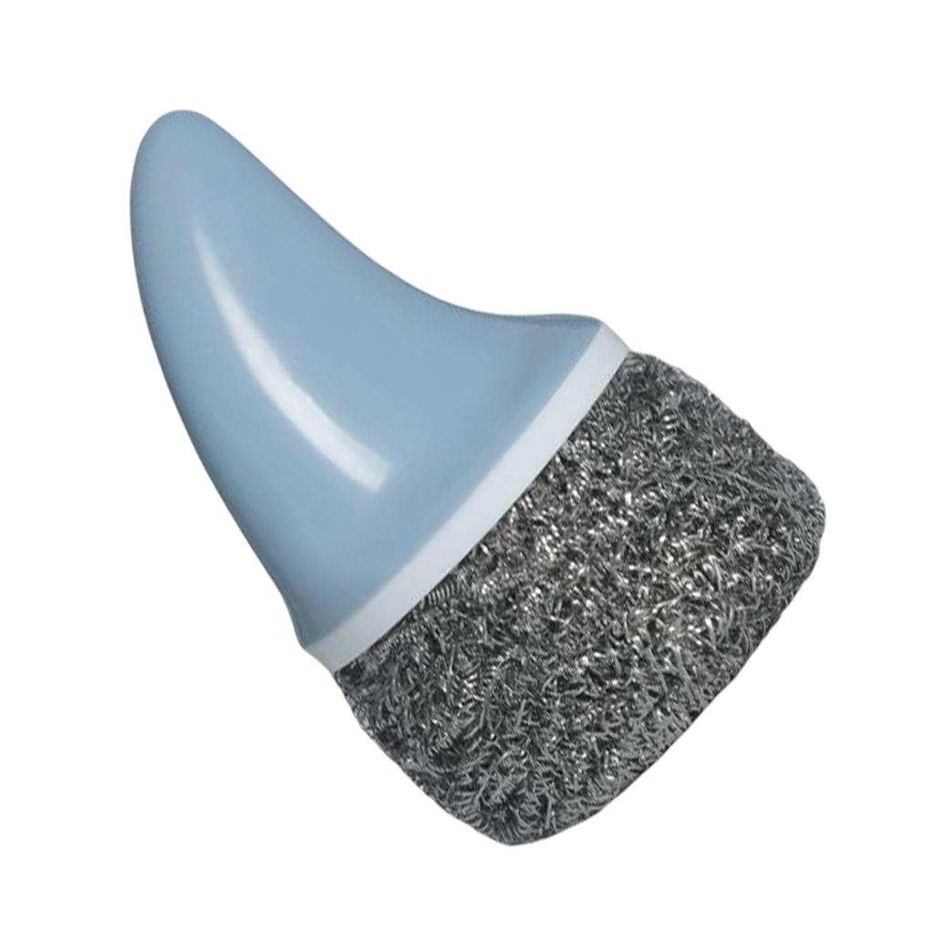 Cleaning Ball Brush Pot with Handle for Washing , Blue, 12cmx6cm
