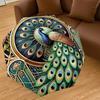 1PC Peacock Art NouveauAutomatic Open/Close Umbrella with Windproof, 8-Rib Sturdy Canopy, Durable Ribs, Fashionable Design, Outdoor Accessory, Fun Pri