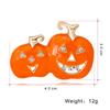 Halloween Fashion Women Cartoon Double Pumpkin Dripping Oil Alloy Brooch Perfect Wear Decoration