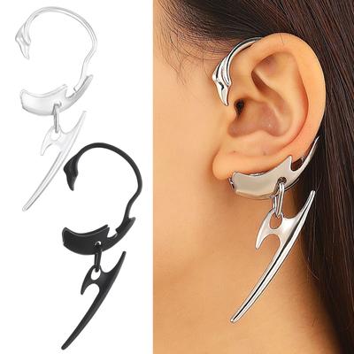 Mechanischer Pfeil Ohrhänger Ohne Ohrloch Hängeschmuck Legierungsstruktur Modeaccessoire für Party und Streetwear