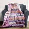 70Th Birthday Celebration Gift Personalized Blanket Personalized Text Soft Cozy Versatile For Sofa Couch Office Bed Picnics All Season Use Stylish