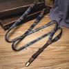 Retro Plaid Y-Shape Suspenders with Strong Three-Jaw Clips for Adults