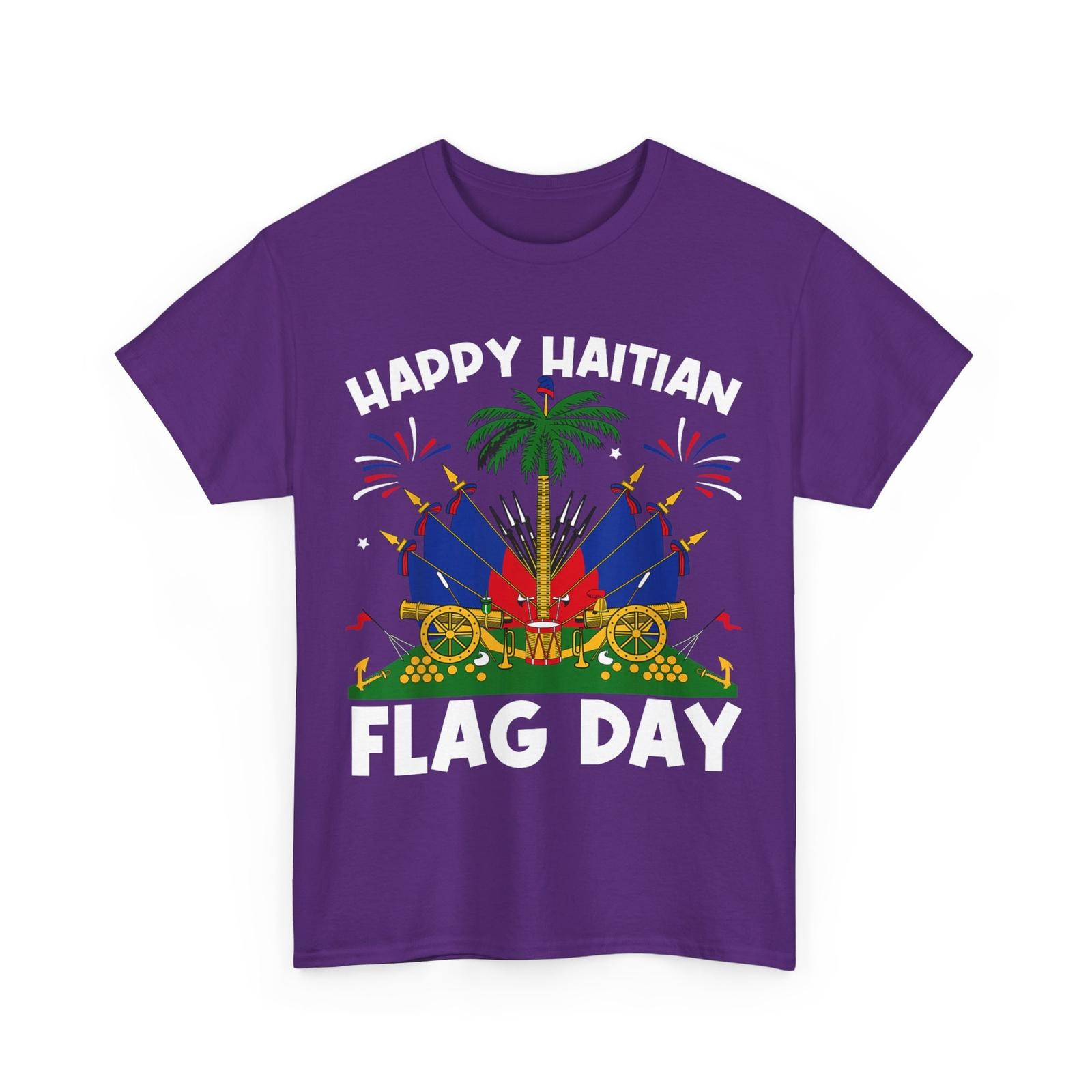 Happy Haitian Flag Day T-Shirt, Haitian Men T-Shirt S