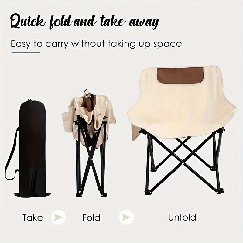 

Oversized Camping Chair with Side Pocket Foldable Chair Oxford Cloth Chairs Portable Beach Picnic Fishing Chairs Outdoor Chair