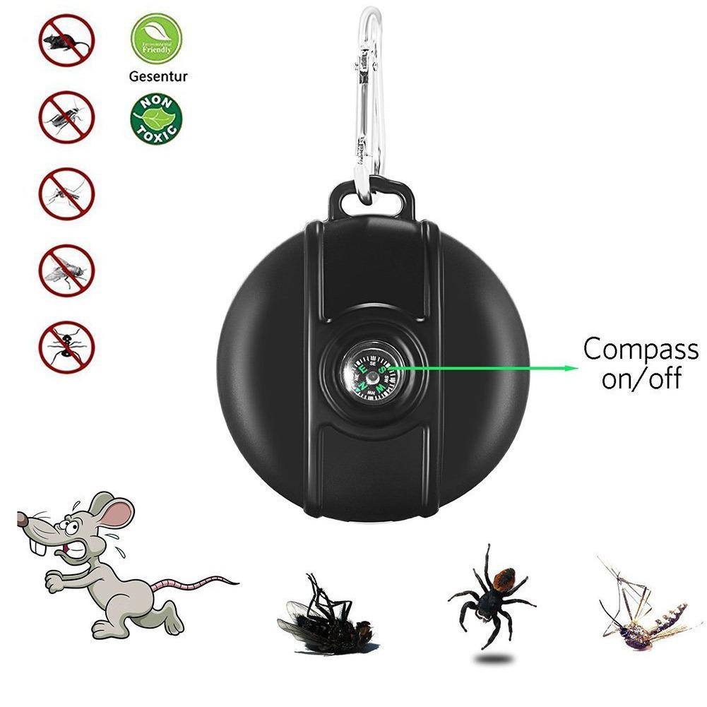 

Portable Solar Ultrasonic Mosquito and Insect Repellent for Outdoor and Home Use Color Box