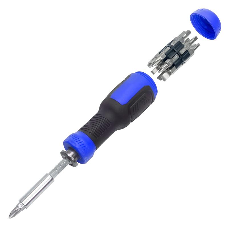 

13 in 1 Screw Driver Set Telescopic Screwdriver Set Plum Blossom Cross Multifunctional Household Telescopic Mini Screwdriver синий