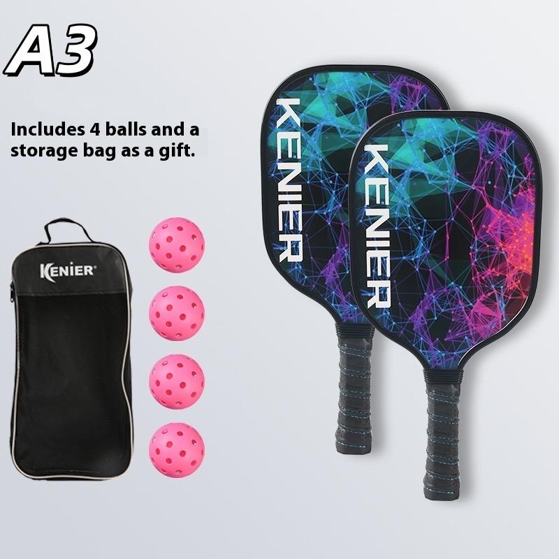 Professional Pickleball Set 2-Player Wood Paddle Racquets 4 Ball Pickleball Rackets Ball Sets Portable Bag