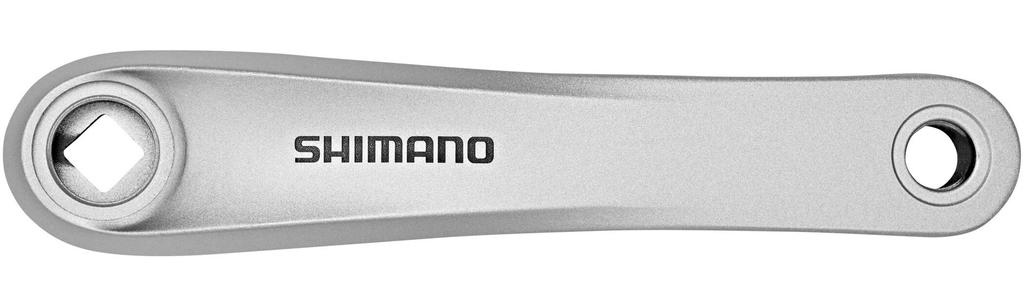 SHIMANO FC-TY501 Crankset, 42/34/24T, 175 Mm, 6/7/8-Speed, Silver, with Chain Guard