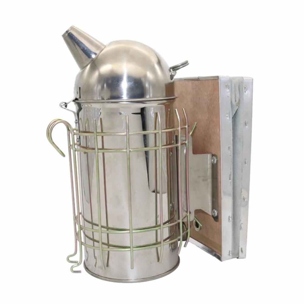 1 Pc Stainless Steel Beekeeping Bee Smoker Manual Bee Smoke Transmitter Kit Beekeeper Apiculture Accessories