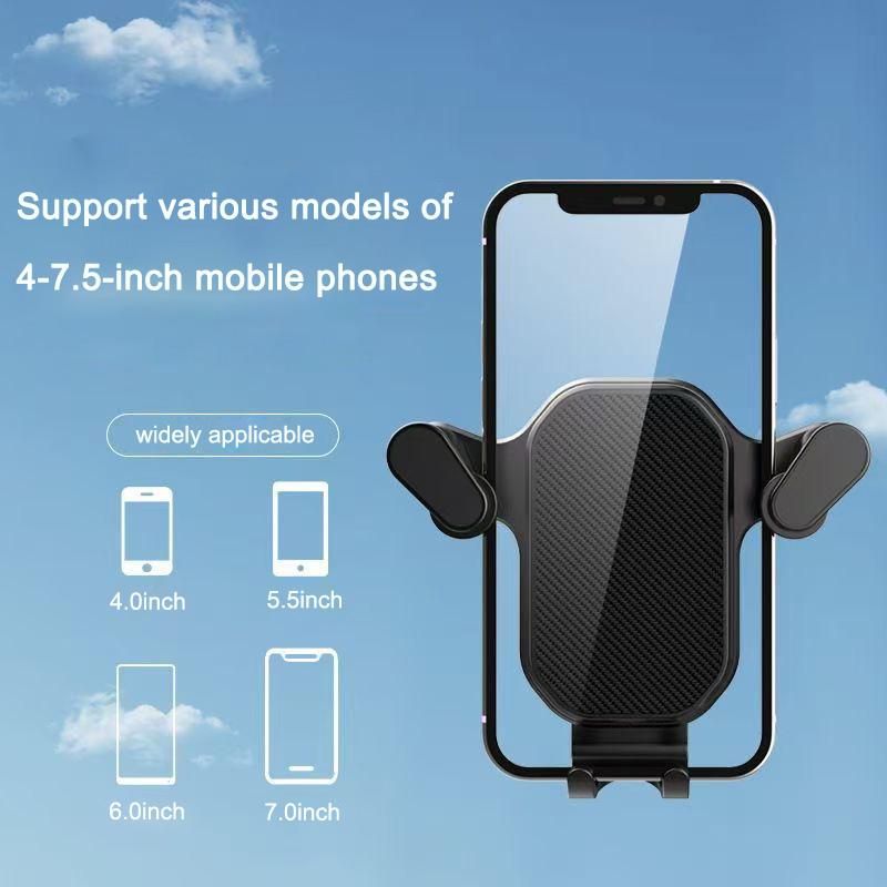 Car Phone Holder Gravity Auto Phone Bracket Support CellPhone Stan with 4.7-7 Inch Smartphone Bracket