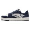 New Slip Resistant Cushioning Low Top Skateboard Shoes Men's White Blue 112338053-1