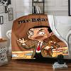 1 Stück Mr Beans Video Adventures Flanelldecke für Super Weichen Niedlichen Komfortdecke für Reisebettwäsche Couch Sofa Decke Y73044