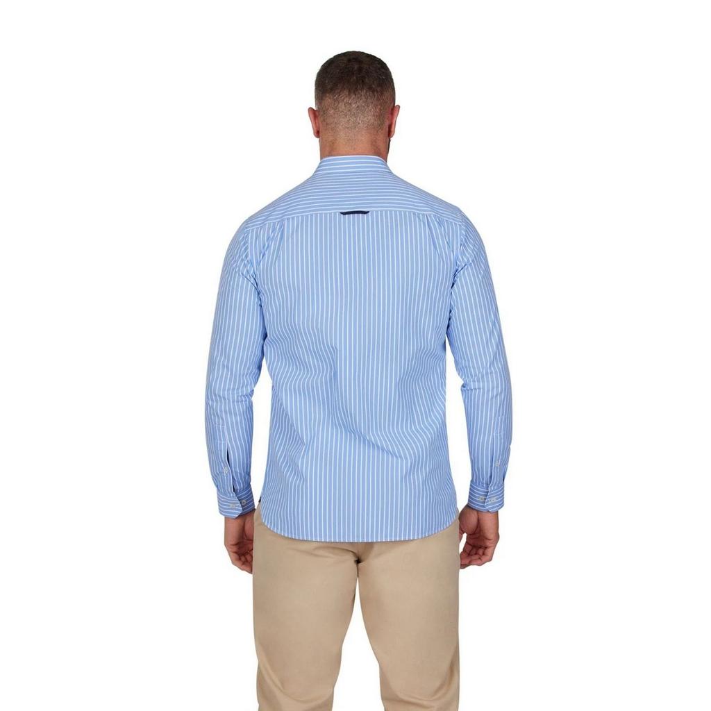 Raging Bull Mens Classic Striped Long-Sleeved Shirt