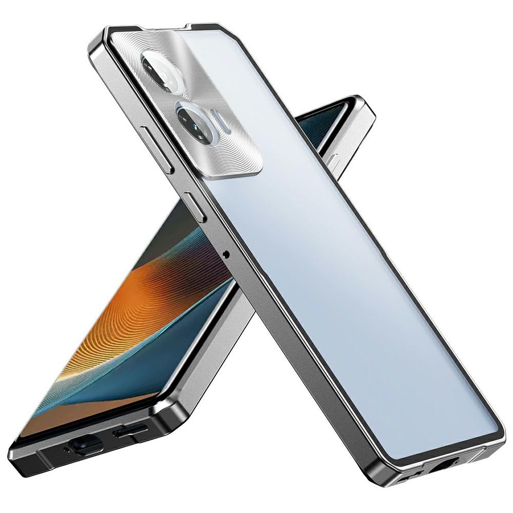 Motorola Edge 50 Ultra 5G tok Kemény PC Fém Keret Matt Telefonborító