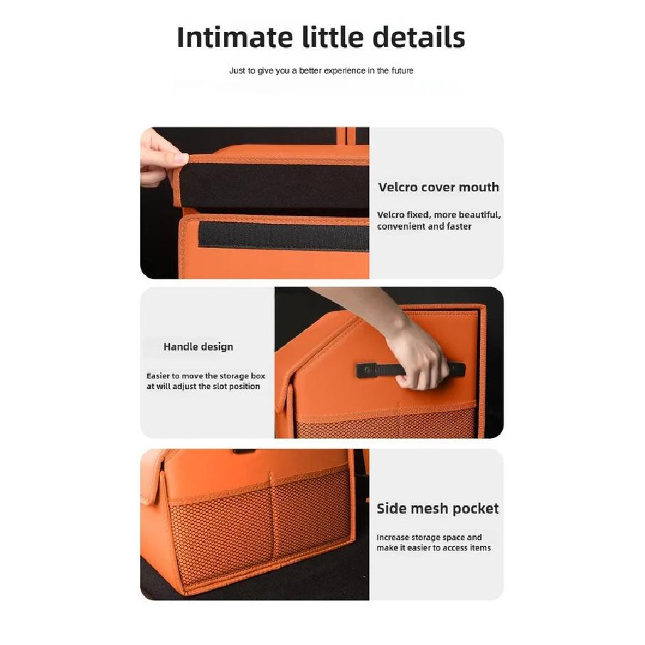 Organizador Dobrável para Porta-Malas de Carro para LiXiang ONE L6 L7 L8 L9 MEGA - Acessórios para Carro Caixa de Armazenamento Interna para Porta-Malas, Organizador de Gadgets para Carro