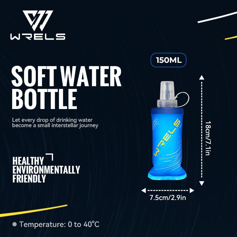 

WRELS Collapsible Water Bottle TPU BPA-Free Outdoor Camping Hiking Travel Folding Water Bottle Lightweight Running Water Bottle