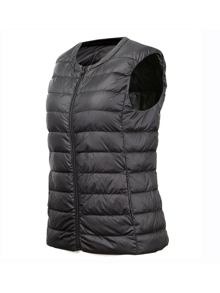 Autumn Winter 8XL Large Size Waistcoat Women's Warm Vest Ultra Light Down Vest Women Portable Sleeveless Winter Warm Liner
