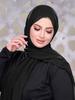 Muslim Plain Hijab Bubble Chiffon Scarf Women Solid Color Shawls Hijabs Headband Islamic Headscarf Foulard Femme