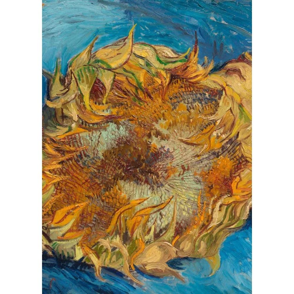 Vincent Van Gogh Poster Sets Gogh Exhibition Wall Art Picture Vintage Sunflower Living Room Home Decor Gifts Canvas Painting 21X30CMNo Framed