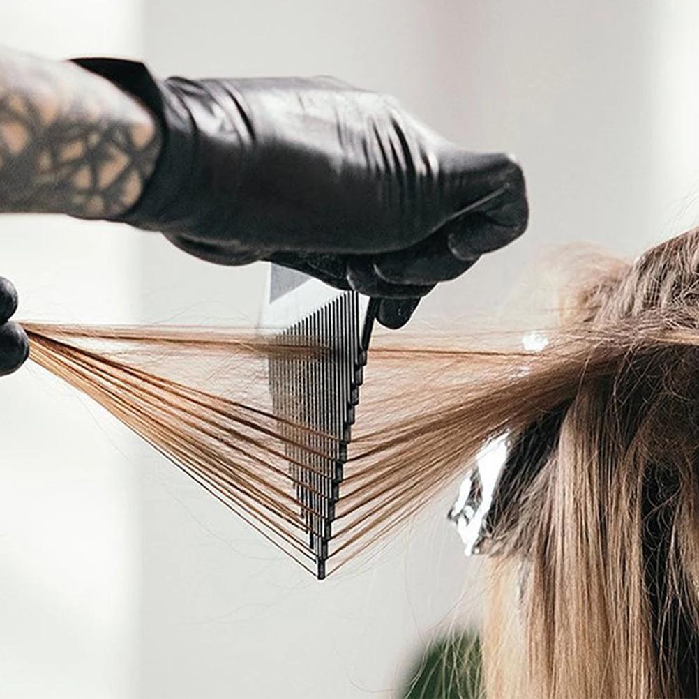 Hairdressing Tips Comb Professional Anti Static Hair Comb Split Teeth Design Hair Comb for Combing and Dyeing Hair