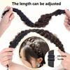 New Magnetic Wig Braid Hairband, Women'S Fashion Adjustable Fishbone Braid Headband, Women'S Easy Wig Headband, Suitable for Daily And Casual Wear