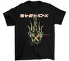Static X Band Machine Schweres Baumwoll-T-Shirt Schwarz Alle Größen Für Männer Unisex-T-Shirt