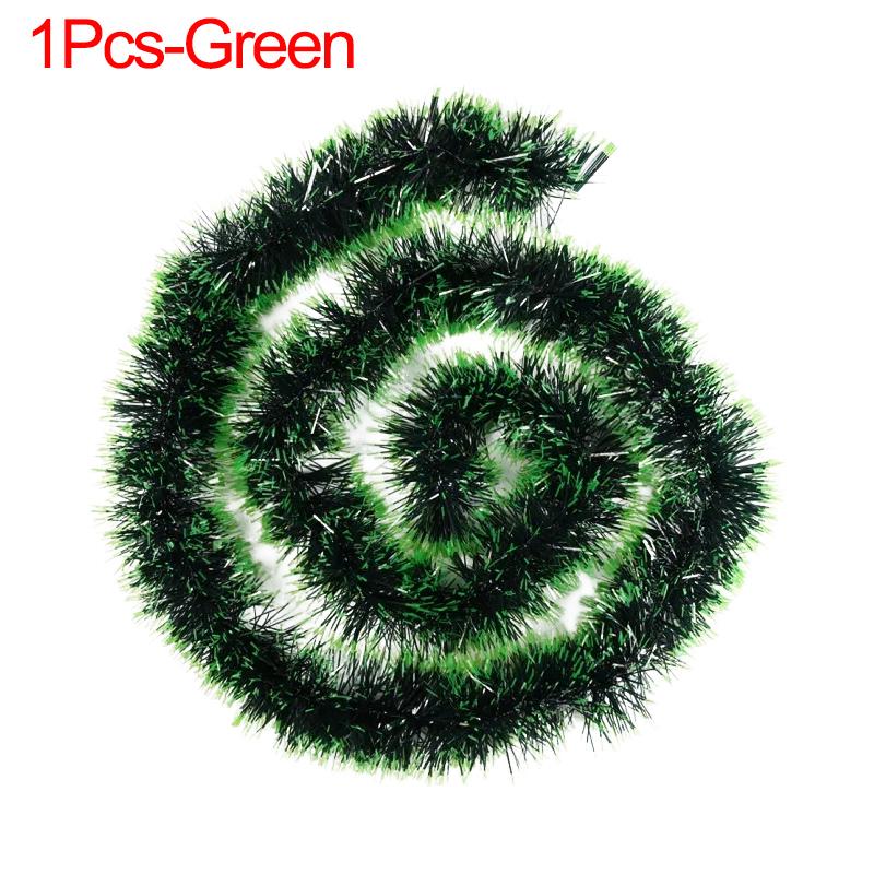 3/1 Stück Weihnachtsbaum-Band-Anstecker Weihnachtsbaumschmuck Hausparty Weihnachts-Girlande Deko Baumschmuck Grüner Stock Lametta Partyzubehör