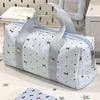 Portable Blue Polka Dot Pencil Case Multi-functional Bow Pattern Stationery Bag Large-capacity Stationery Pouch Students Gift