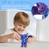 16cm3D Printed Angel Demons Cat Movable Joint Cute Pet Desktop Cute Toy Decompression Ornaments Blind Boxs