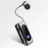 K55 Bluetooth-kompatibler Kopfhörer Anrufvibrationserinnerung Kragenclip Teleskopkabel Mini In-Ear Sport